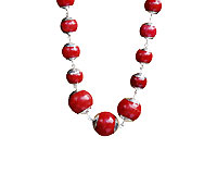 Red coral Beads